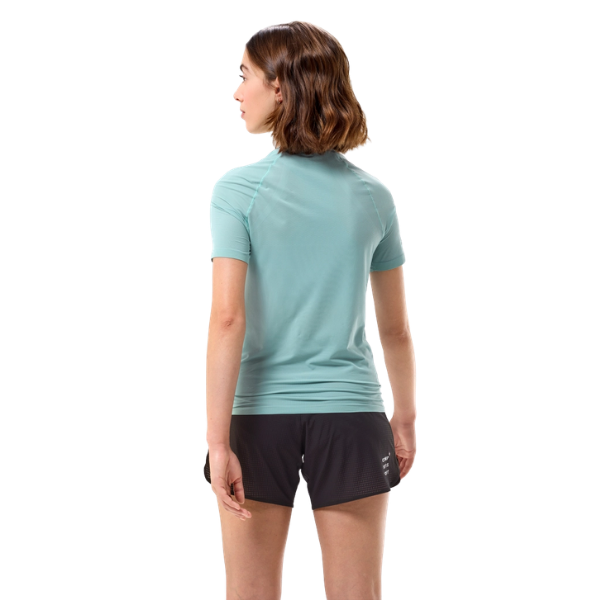 Áo Chạy Trail Nữ Compressport Trail Racing SS Tshirt - Xanh Ether