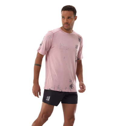 Áo Chạy Bộ Nam Compressport Performance SS Tshirt  (phiên bản Eat My Dust) - Zephyr Tie Dye