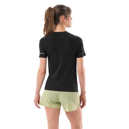 Áo Chạy Trail Nữ Compressport Trail Racing SS Tshirt - Đen (Black)
