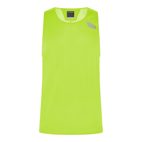 Áo chạy bộ Nam Pressio Elite Singlet - Xanh Neon (Volt)