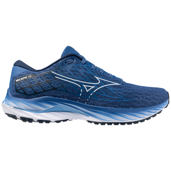 Giày chạy bộ Nam Mizuno Wave Inspire 20 2E - Xanh (Federal Blue/White/Alaskan Blue)