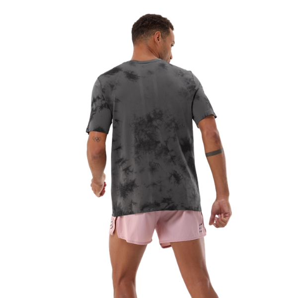 Áo Chạy Bộ Nam Compressport Performance SS Tshirt (phiên bản Eat My Dust) - Black Tie Dye