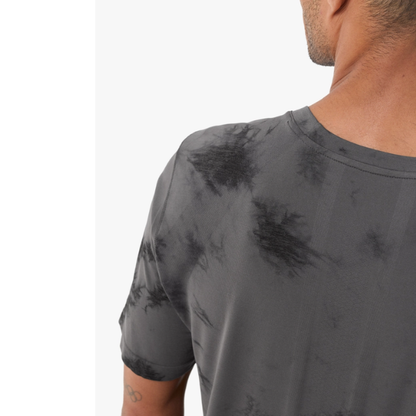 Áo Chạy Bộ Nam Compressport Performance SS Tshirt (phiên bản Eat My Dust) - Black Tie Dye