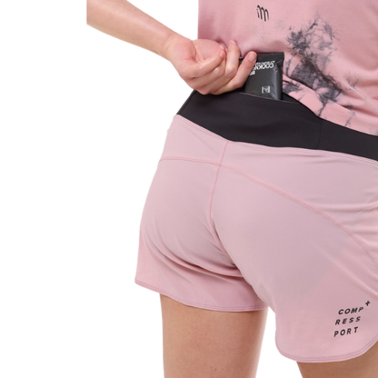 Quần Chạy Bộ Nữ Compressport Performance Short (Phiên bản Eat My Dust!) - Zephyr