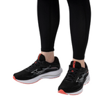 Giày chạy bộ Nữ Mizuno Wave Rider 27 - Đen (Black/Nickel/Dubarry)