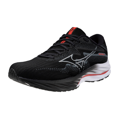 Giày chạy bộ Nam Mizuno Wave Rider 27 - Đen (Black/Nickel/Cayenne)