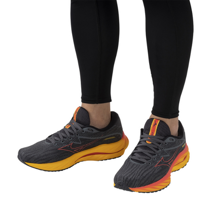 Giày chạy bộ Nam Mizuno Wave Rider 27 - Cam (Turbulence/Cayenne/Citrus)