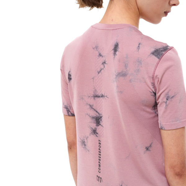 Áo Chạy Bộ Nữ Compressport Performance SS Tshirt (phiên bản Eat My Dust) - Zephyr Tie Dye