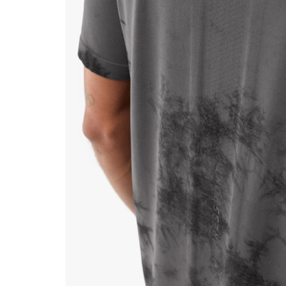 Áo Chạy Bộ Nam Compressport Performance SS Tshirt (phiên bản Eat My Dust) - Black Tie Dye