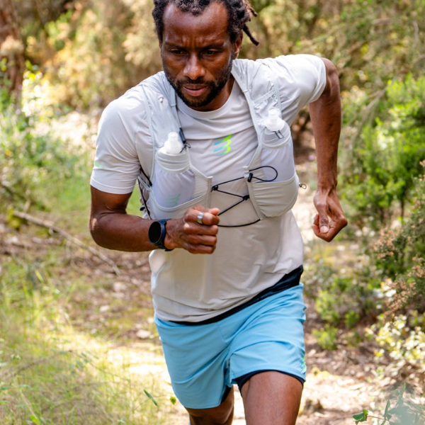 Áo Chạy Trail Nam Compressport Trail Racing SS Tshirt - Xám Gray/Violet