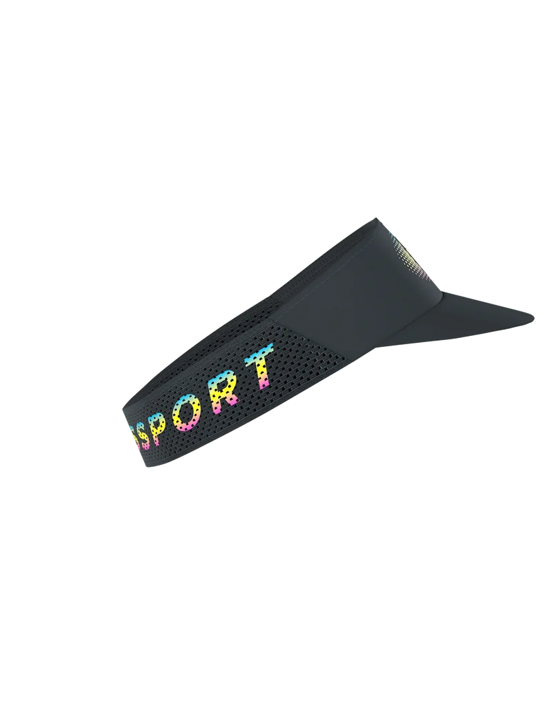 Mũ Chạy Bộ Compressport Pro Racing Visor IRONMAN 2026 - Đen