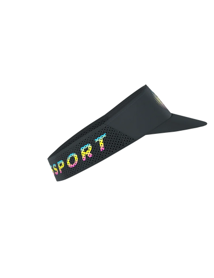 Mũ Chạy Bộ Compressport Pro Racing Visor IRONMAN 2026 - Đen