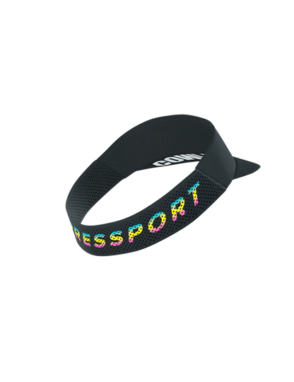 Mũ Chạy Bộ Compressport Pro Racing Visor IRONMAN 2026 - Đen