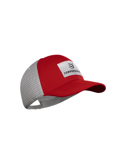 Mũ Chạy Bộ Compressport Trucker Cap 6P - Đỏ Pompeian