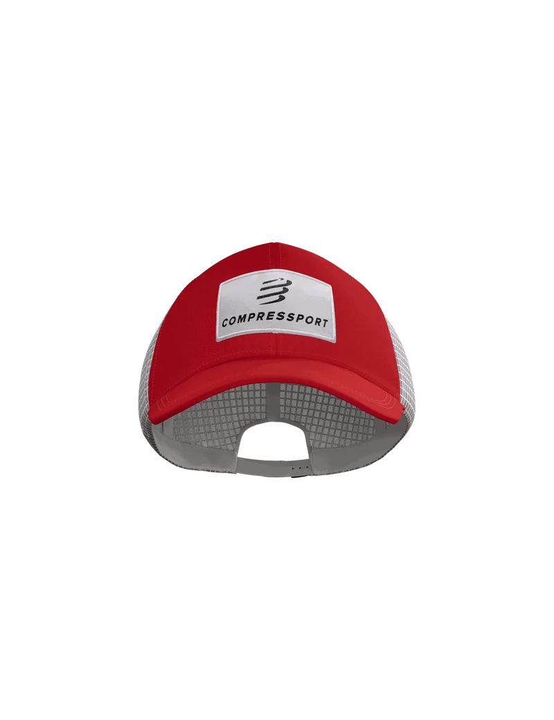 Mũ Chạy Bộ Compressport Trucker Cap 6P - Đỏ Pompeian