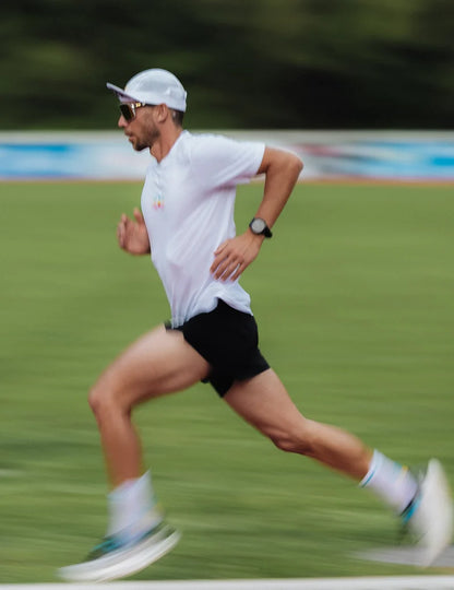 Mũ Chạy Bộ Compressport Pro Racing Cap IRONMAN 2026 - Trắng