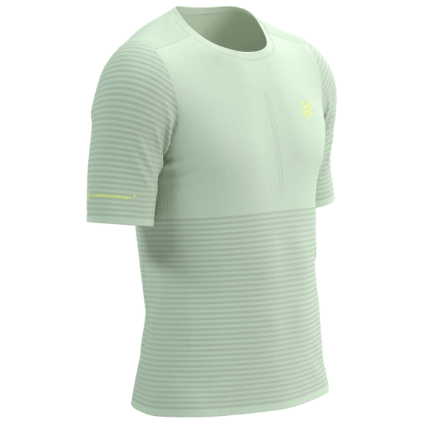 Áo chạy bộ Nam Compressport Pro Racing SS Tshirt - Ice Flow