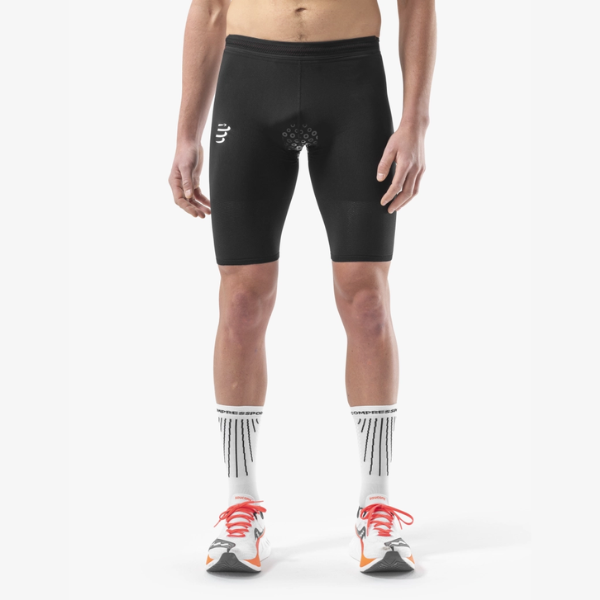 Quần ba môn Nam Compressport Tri Under Control Short - Đen (Black)