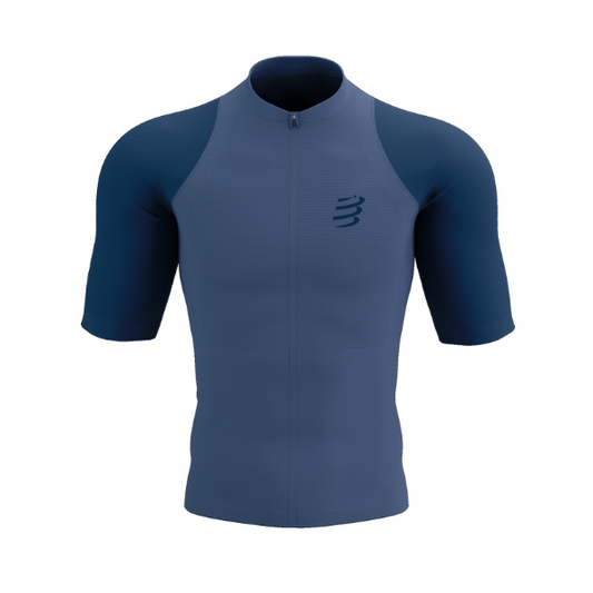 Áo chạy Trail Nam Compressport Trail Racing Postural SS Top - Xanh (Indigo/Blues)
