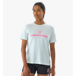 Compressport Women's Podium SS Tshirt - Ice Flow