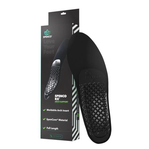 Miếng lót giày SPENCO RX Full Length Arch Cush - Đen (Black)