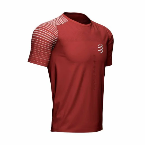 Áo chạy bộ Nam Compressport Performance SS Tshirt - SPD Apple/DK Cheddar