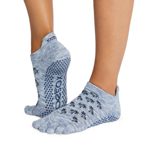 Vớ Toesox Grip Full Toe Low Rise - Deep Sea