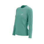 Compressport Women's Performance Long Sleeve Tshirt W - Shell Blue