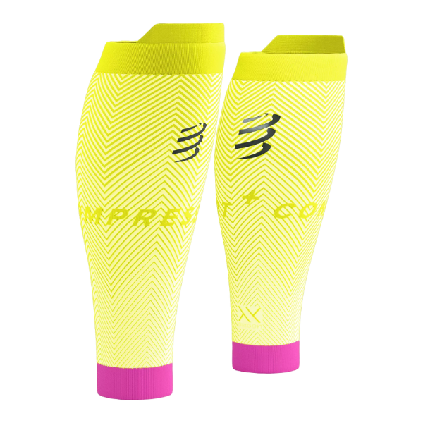 Băng bảo vệ bắp chân Compressport Calf Sleeves R2 Oxygen - Vàng (Safe Yellow)