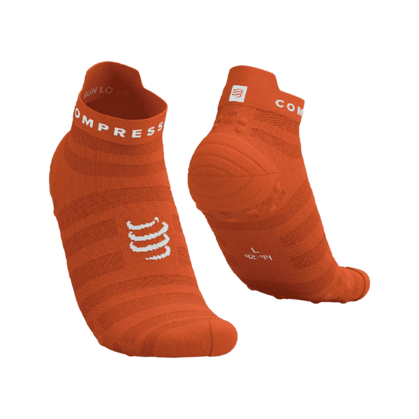 Tất chạy bộ Compressport Unisex's Pro Racing Socks v4.0 Ultralight - Cam (Fire/White)
