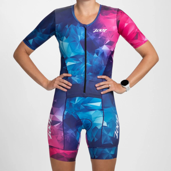 Bộ áo liền quần Ba môn Nữ Zoot Tri Aero FZ Racesuit - Crystal