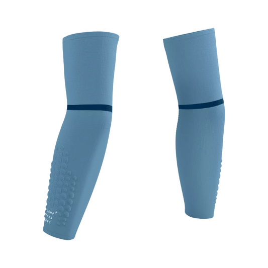Băng bảo vệ ống tay Compressport Unisex's Arm Force Ultralight - Xanh (Denim/White)