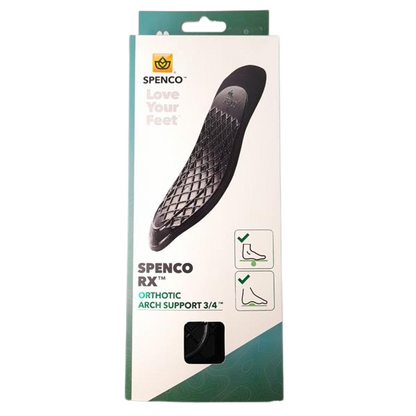 Miếng lót giày y khoa SPENCO RX Arch Support Orthotic Full Length - Đen (Black)