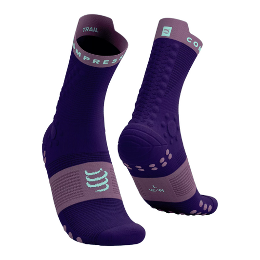 Tất chạy Trail Compressport Unisex's Pro Racing Socks v4.0 Trail - Tím (Purple/Grape)