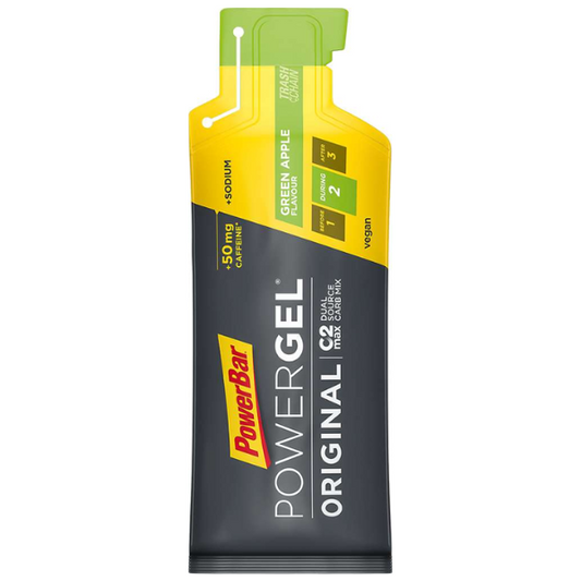 Gel năng lượng PowerBar PowerGel Original Caffein - Vị Táo Xanh (Green Apple)