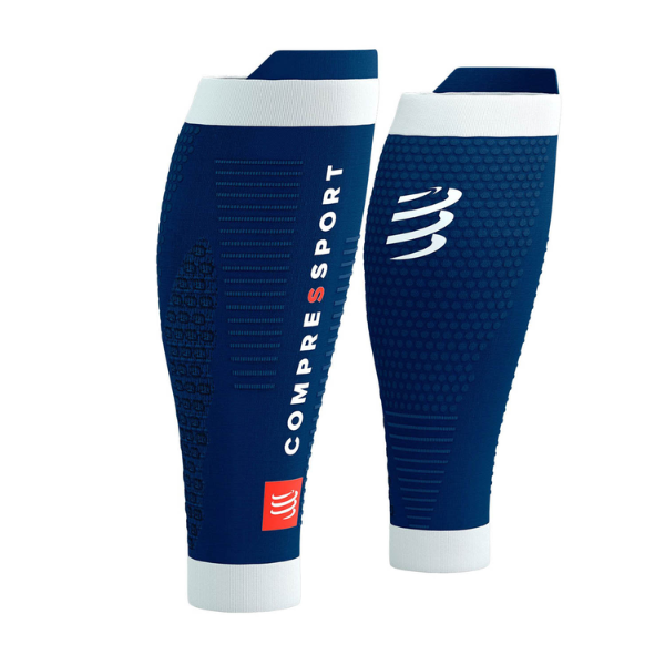 Băng bảo vệ bắp chân Compressport Calf Sleeves R2 3.0 - Xanh (Estate Blue/White)