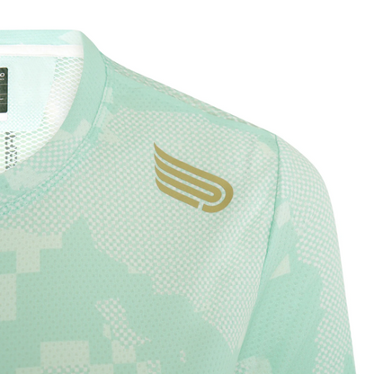 Áo chạy bộ Nữ Pressio Elite S/S Top - Xanh Mint (Mint Camo)