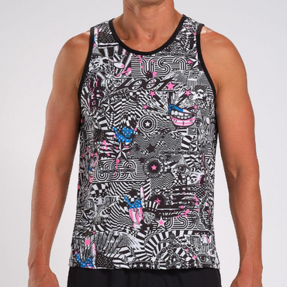 Áo chạy bộ Nam Zoot Run Classic Tee - American Rebel