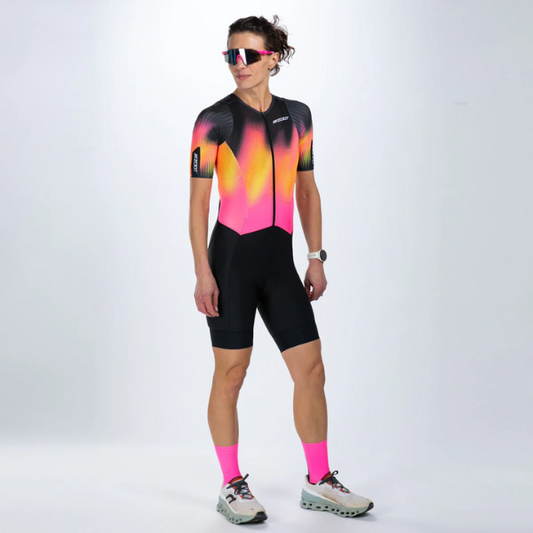 Đồ ba môn Nữ Zoot Ultra Tri P1 Exos Racesuit - Đen (Tropical Magic)