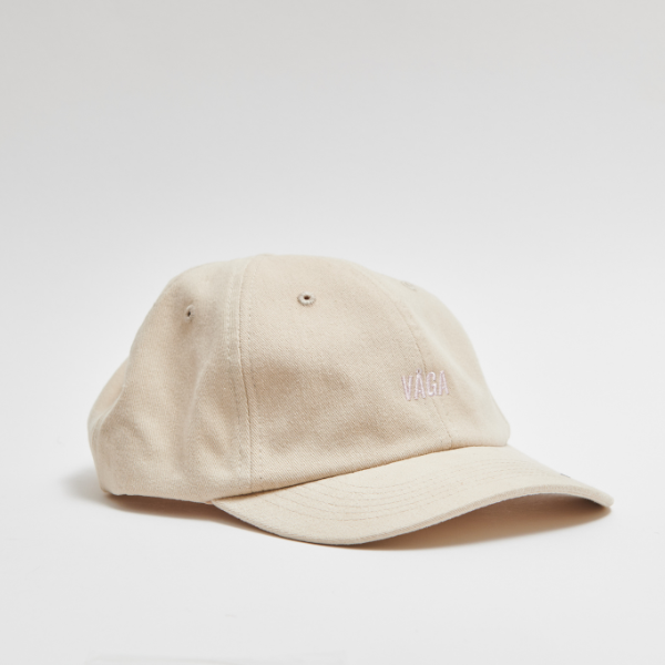 Nón VAGA Washed Cotton Lifestyle Cap - Vàng Pastel (Washed Sand/Navy Blue)