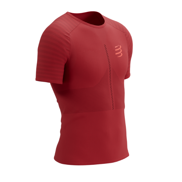 Compressport Men's Racing SS Tshirt - Samba Red