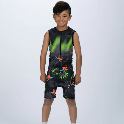 Đồ ba môn trẻ em Zoot Youth Tri Racesuit - Xanh (Tropical Magic Green)