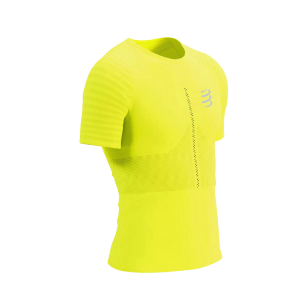 Compressport Men's Racing SS Tshirt - Safe Yellow