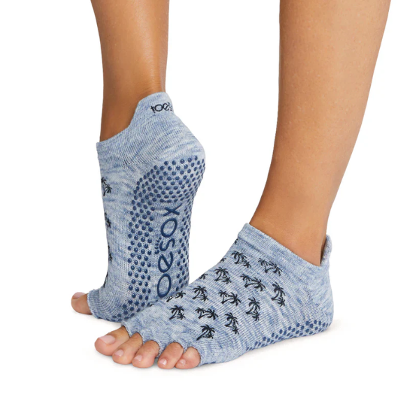 Vớ Toesox Grip Half Toe Low Rise - Deep Sea