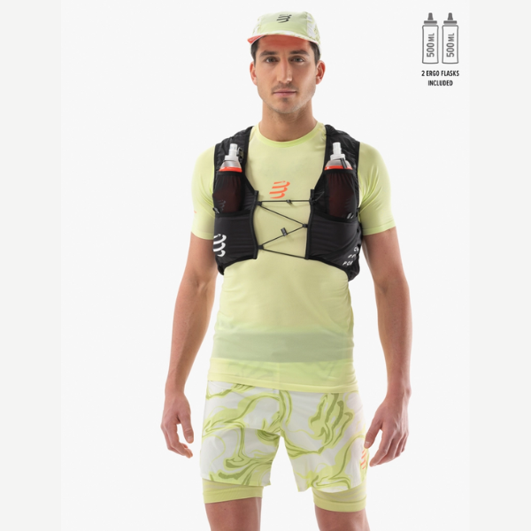 Vest chạy bộ Compressport UltRun Evo 10 - Đen (Black)