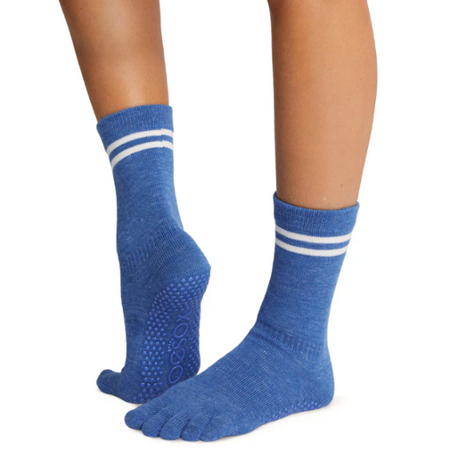 Vớ Toesox Grip Full Toe Crew - Royal Blue