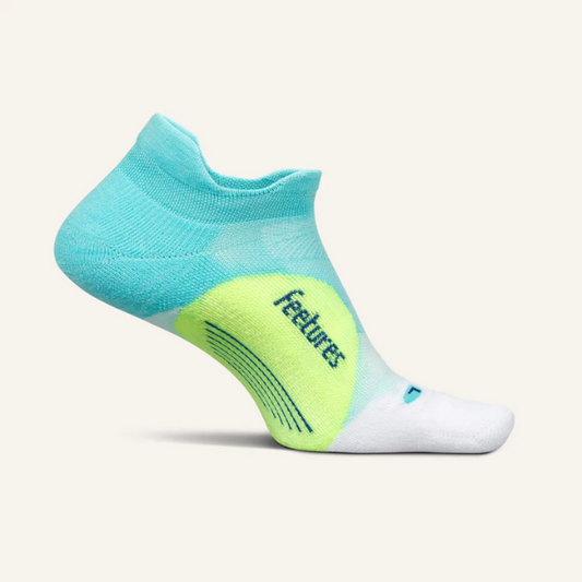 Tất chạy bộ Feetures Elite Light Cushion No Show Tab - Xanh (Aqua Surf)
