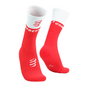 Tất chạy bộ Compressport Mid Compression Socks V2.0 - Đỏ/Trắng (Fluo Red/White)