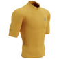 Áo chạy Trail Nam Compressport Trail Racing Postural SS Top - Vàng (Saffron)