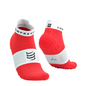 Tất chạy bộ Compressport Unisex's Pro Racing Socks v4.0 Run Low - Đỏ/Trắng (Fluo Red/White)